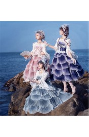 Elpress Fish Scales JSK(Leftovers/4 Colours/Full Payment Without Shipping)